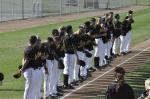Stingers players are introduced.
